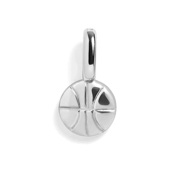 Sporty Basketball Charm for Jewelry Lovers - Wearing Felicity Basketball-Charm