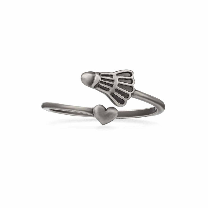 Stylish Birdie Wrap Ring for Sport Lovers - Wearing Felicity Birdie-Wrap-Ring-02