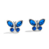 Stylish Birthstone Butterfly Earrings for Every Occasion - Wearing Felicity Birthstone-Butterfly-Earring-Sapphire