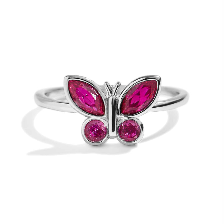 Elegant Birthstone Butterfly Ring for Every Occasion - Wearing Felicity Birthstone-Butterfly-Ring-Alexandrite