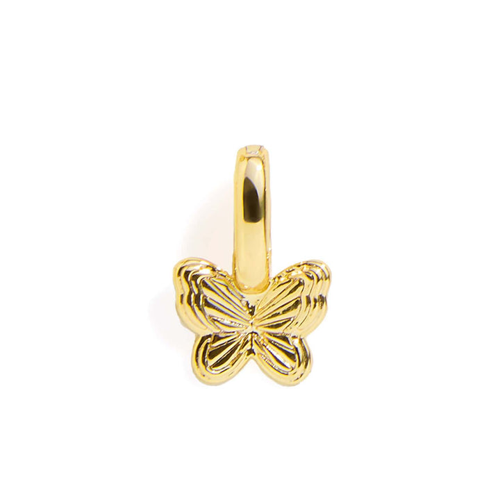 Elegant Butterfly Charm for Bracelet Customization - Wearing Felicity Butterfly-Charm-Gold