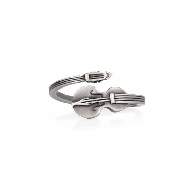 Stylish Cello Wrap Ring for Music Lovers - Wearing Felicity Cello-Wrap-Ring-01