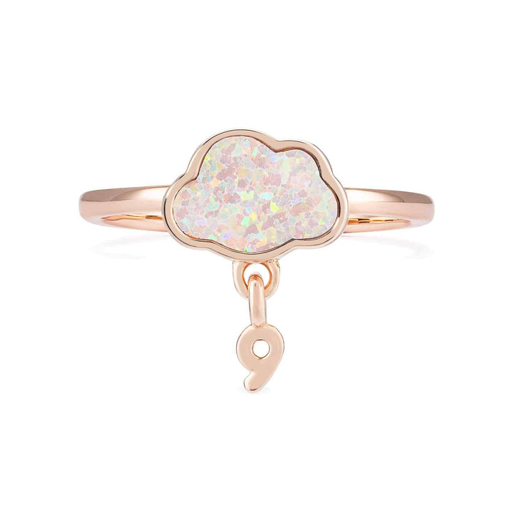 Buy Stylish Cloud 9 Rings in Silver & Rose Gold - Wearing Felicity Cloud-9-Ring-Rose-Gold