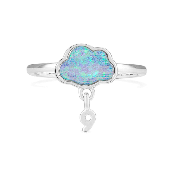 Buy Stylish Cloud 9 Rings in Silver & Rose Gold - Wearing Felicity Cloud-9-Ring-Silver