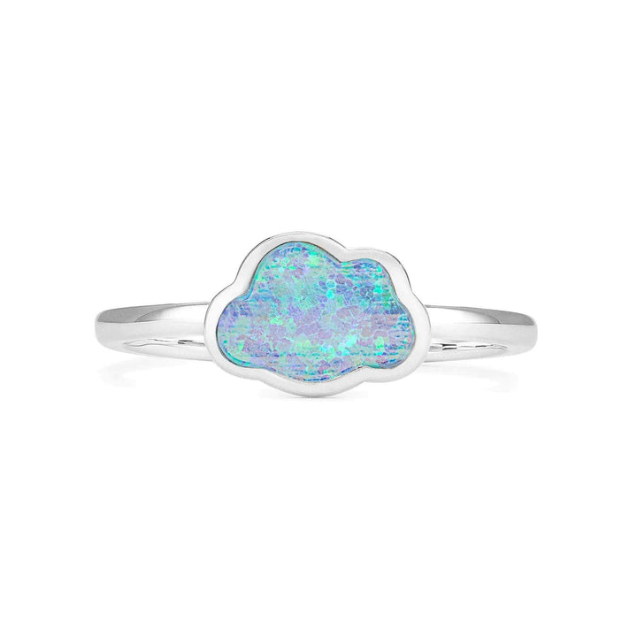 Stylish Handcrafted Cloud Ring - Wearing Felicity Cloud-Ring-Silver