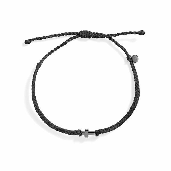 Elegant Cross Cord Bracelet for Faith and Style - Wearing Felicity Cross-Cord-Bracelet-01