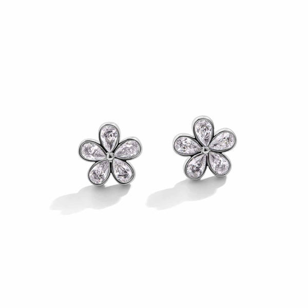 Elegant Crystal Flower Earrings for Every Occasion - Wearing Felicity Crystal-Flower-Earrings-01