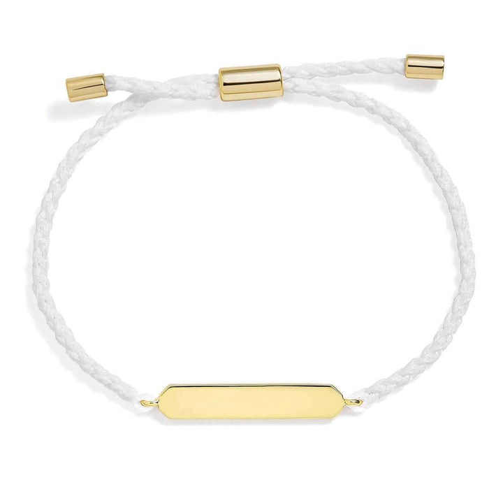 Personalized Engravable Bar Bracelet for Unique Style - Wearing Felicity Engravable-Bar-Bracelet-Gold