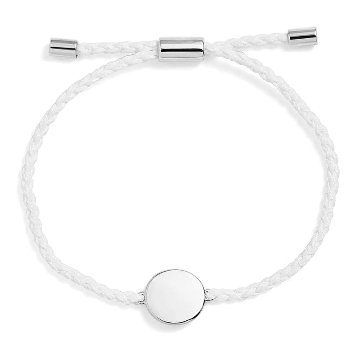 Personalized Engravable Circle Bracelet for Every Occasion - Wearing Felicity Engravable-Circle-Bracelet-Silver