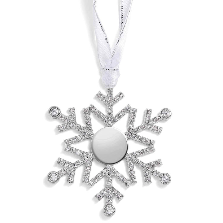 Personalized Engravable Snowflake Ornament Gift - Wearing Felicity Engravable-Snowflake-Ornament-01