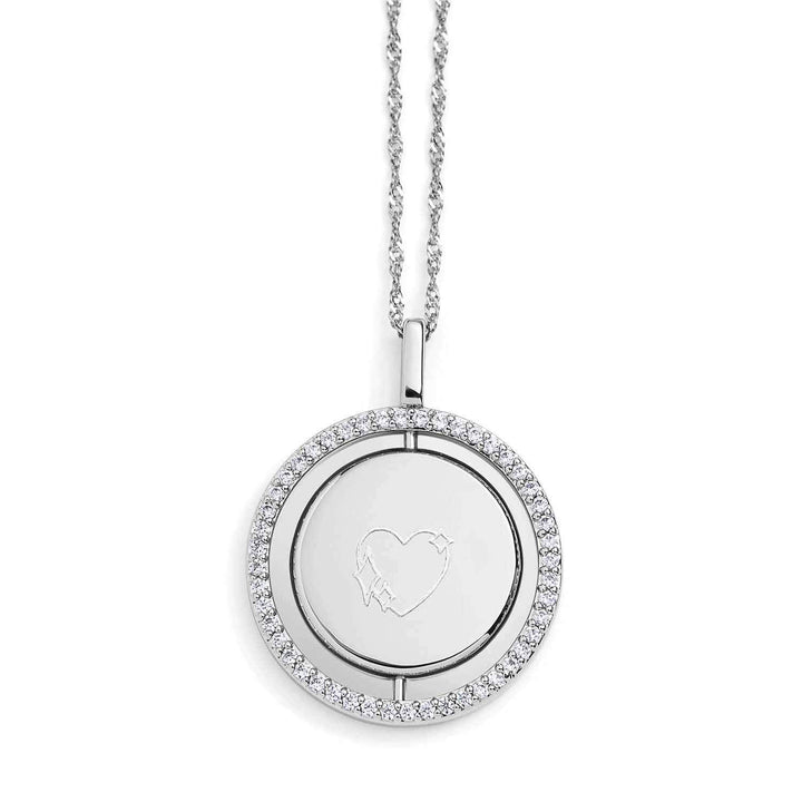 Personalized Engravable Spin Necklace - Wearing Felicity Engravable-Spin-Necklace-02