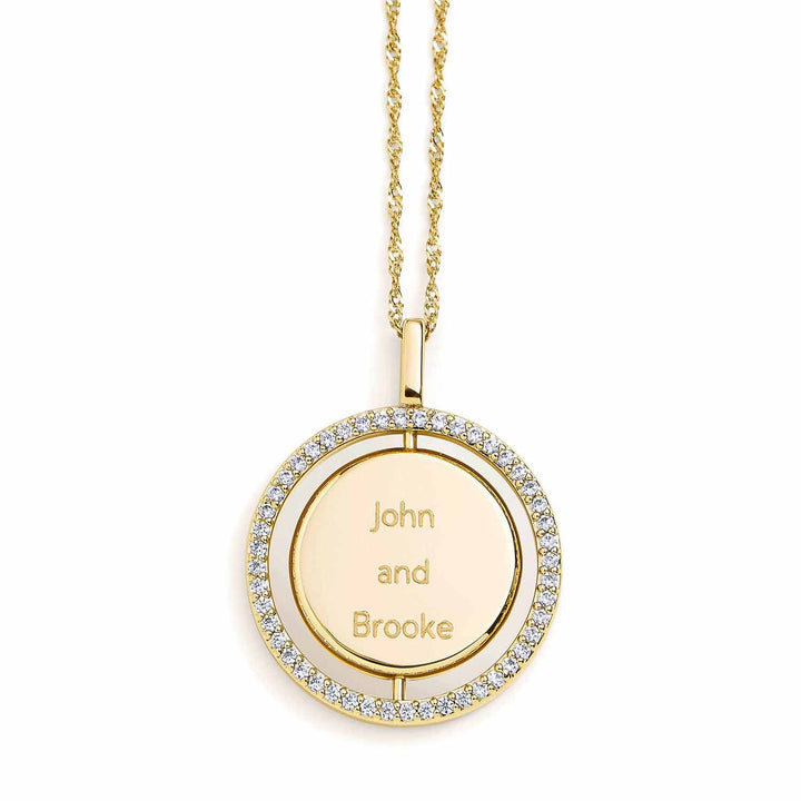 Personalized Engravable Spin Necklace - Wearing Felicity Engravable-Spin-Necklace-03