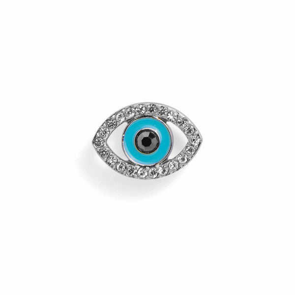 Stylish Evil Eye Dog Collar Charm for Pets - Wearing Felicity Evil-Eye-Collar-Charm