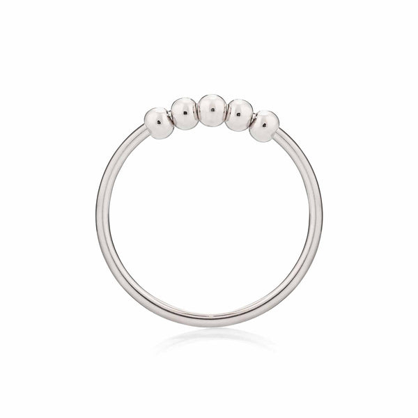 Stylish Fidget Bead Ring for Anxiety Relief - Wearing Felicity Fidget-Bead-Ring