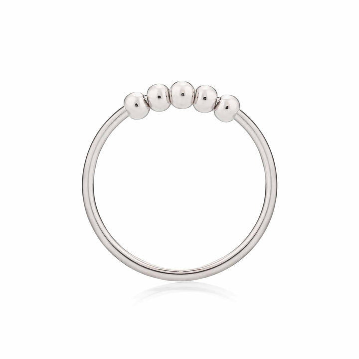 Stylish Fidget Bead Ring for Anxiety Relief - Wearing Felicity Fidget-Bead-Ring