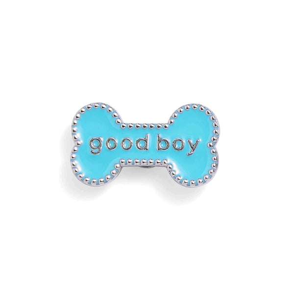 Good Boy Dog Collar Charm - Fun Pet Accessory - Wearing Felicity Good-Boy-Collar-Charm