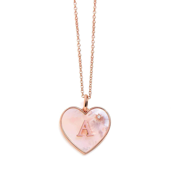 Elegant Heart Mother of Pearl Initial Necklace - Wearing Felicity Heart-Mother-Of-Pearl-Initial-Necklace-A_e7becce6-8d4f-428d-a496-60a297c51c5d