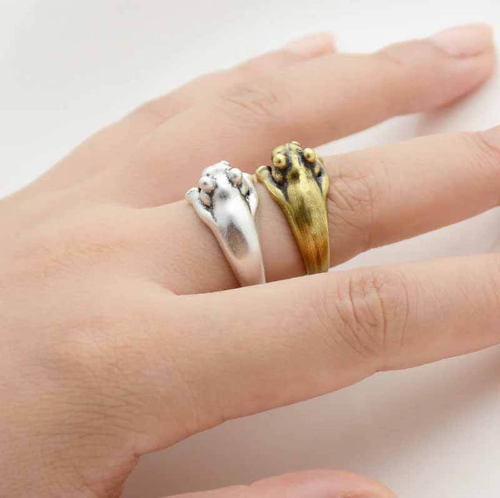 Stylish Hippo Wrap Ring for Animal Lovers - Wearing Felicity Hippo-Wrap-Ring-02