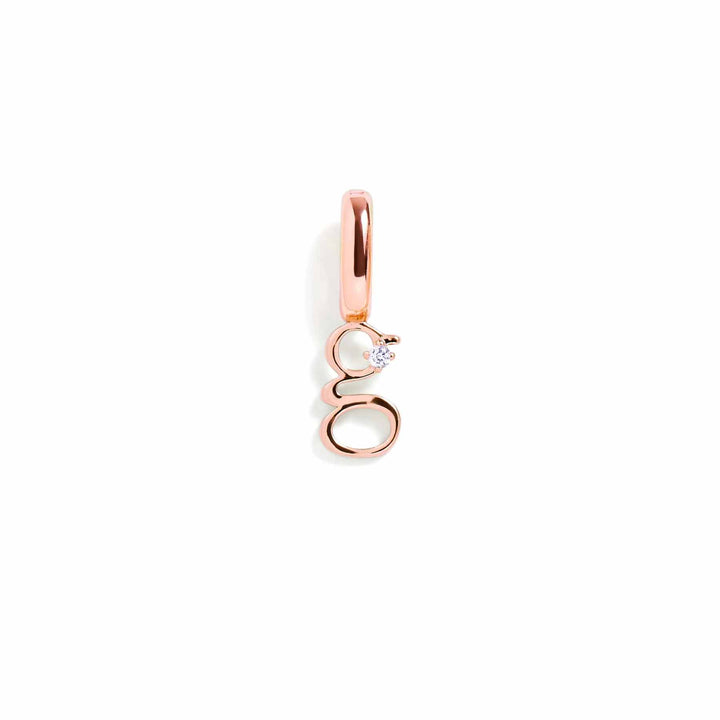 Personalized Letter Charms in Gold & Silver - Wearing Felicity Letter-Charm-Rose-Gold-G