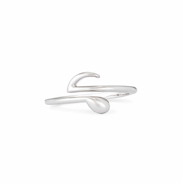 Stylish Music Note Wrap Ring for Music Lovers - Wearing Felicity Music-Note-Wrap-Ring-Silver