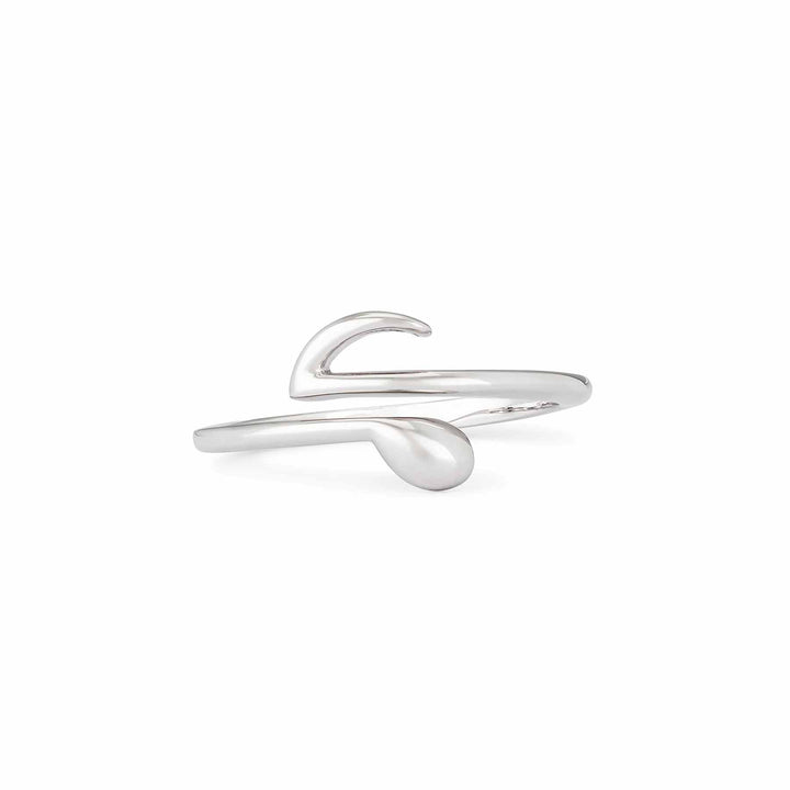 Stylish Music Note Wrap Ring for Music Lovers - Wearing Felicity Music-Note-Wrap-Ring-Silver