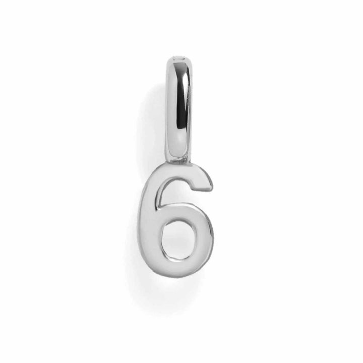 Personalized Number Charms for Unique Jewelry Gifts - Wearing Felicity Number-Charm-Silver-6