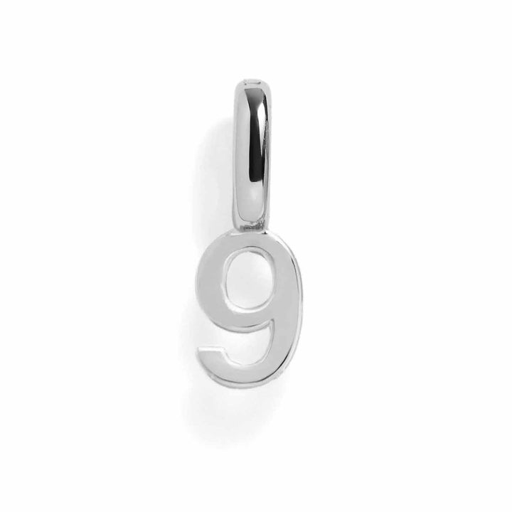 Personalized Number Charms for Unique Jewelry Gifts - Wearing Felicity Number-Charm-Silver-9