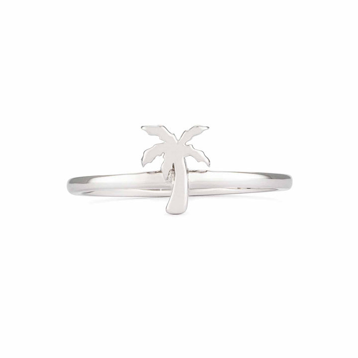 Stylish Handcrafted Palm Tree Ring - Wearing Felicity Palm-Tree-Ring-01