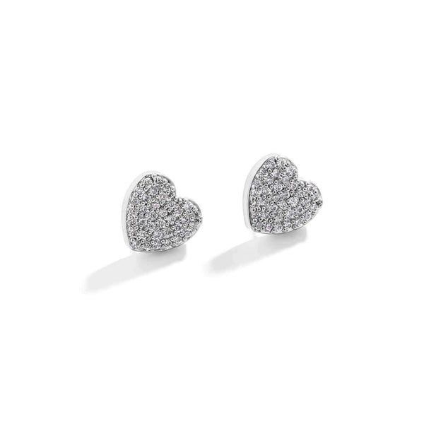 Elegant Pavé Heart Earrings for Everyday Style - Wearing Felicity Pave-Heart-Earrings-01