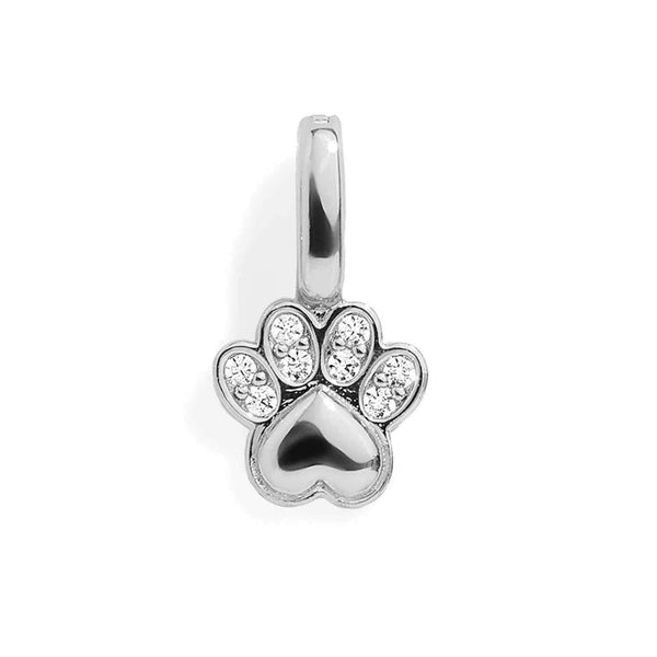 Shop Paw Charm - Perfect for Animal Lovers - Wearing Felicity Paw-Charm-Silver