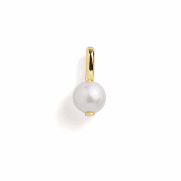 Elegant Pearl Charm for Jewelry Collection - Wearing Felicity Pearl-Charm-Gold