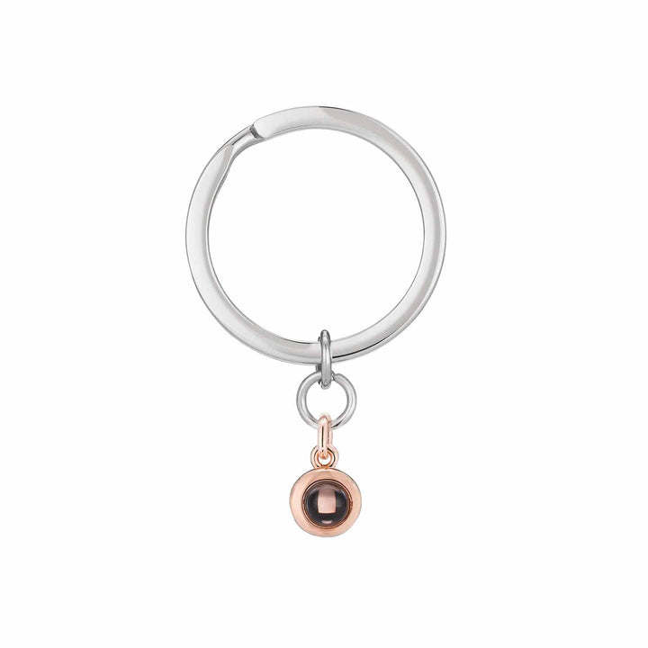 Personalized Circle Photo Keychain - Custom Gift Idea - Wearing Felicity Personalized-Circle-Photo-Keychain-Small-Rose-Gold