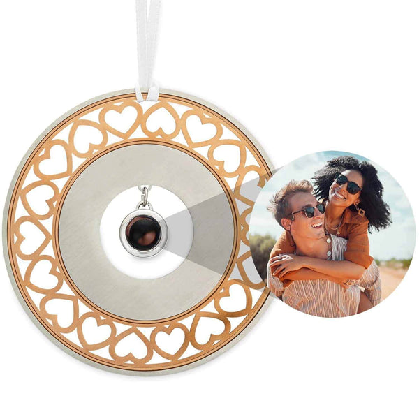 Customize Your Circle and Hearts Photo Ornament - Wearing Felicity Personalized-Circle-and-Hearts-Photo-Ornament-01