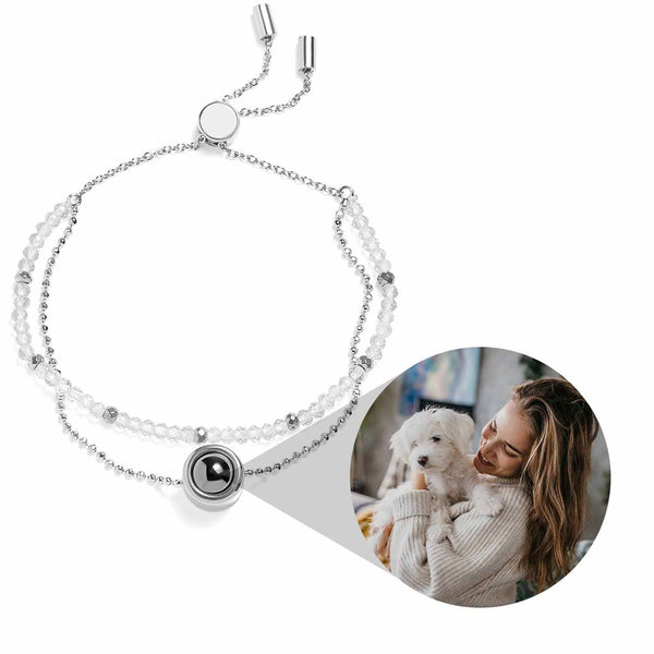 Customizable Crystal Bracelets for Unique Style - Wearing Felicity Personalized-Crystal-Bracelet-Quartz