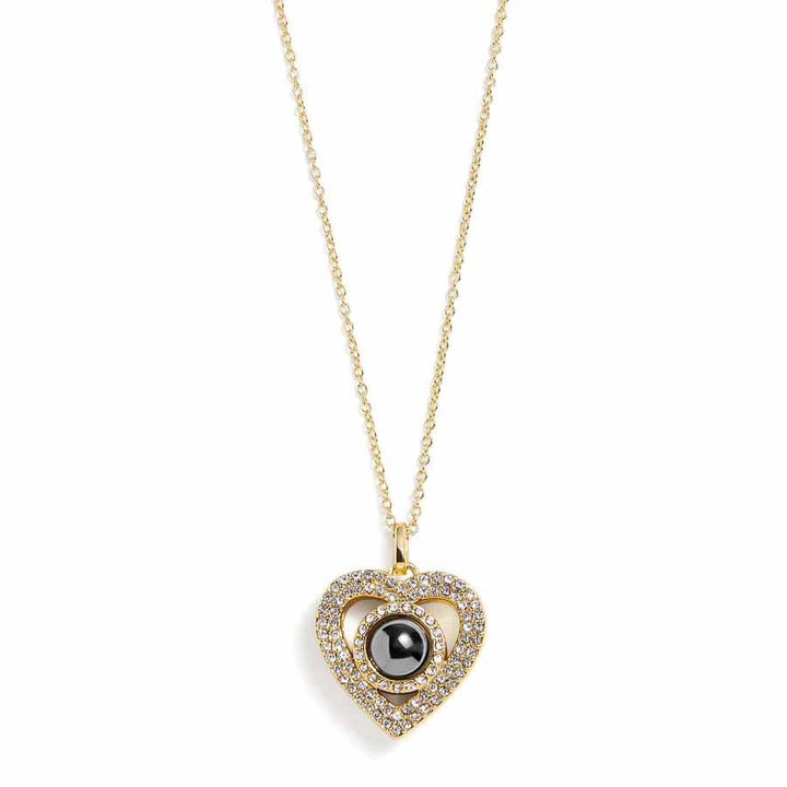 Personalized Pavé Heart Necklace - Timeless Elegance - Wearing Felicity Personalized-Pave-Heart-Necklace-Gold