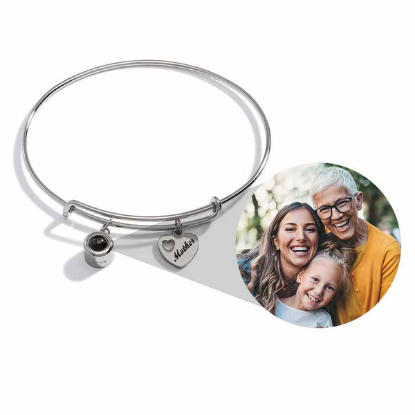 Customizable Photo Bangle with Mother Charm - Wearing Felicity Personalized-Photo-Bangle-With-Mother-Charm-01_a1ed2f6d-0317-4c3d-bdbc-aae68da963ad