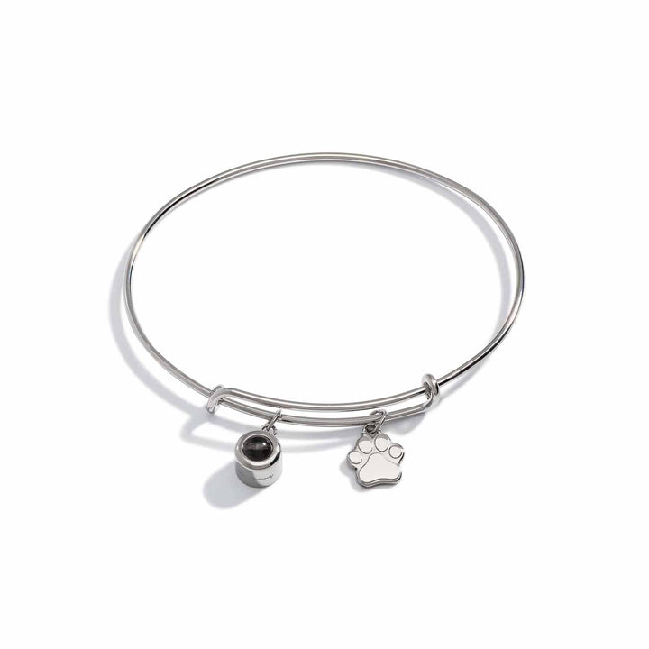 Custom Photo Bangle with Paw Charm - Unique Gift - Wearing Felicity Personalized-Photo-Bangle-With-Paw-Charm-02_3fcc280d-c2b0-47dd-b62f-876aa368a39c