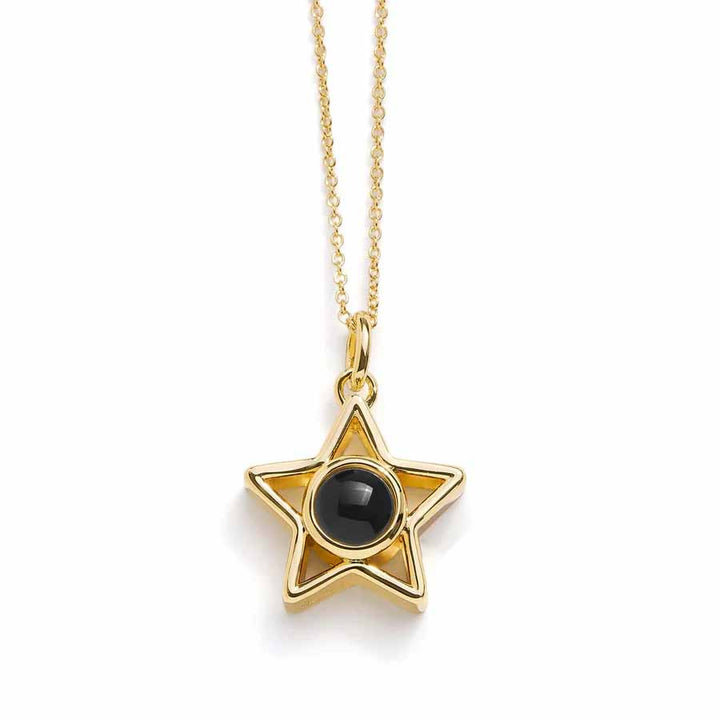 Unique Personalized Star Necklace for Special Moments - Wearing Felicity Personalized-Star-Necklace-Gold