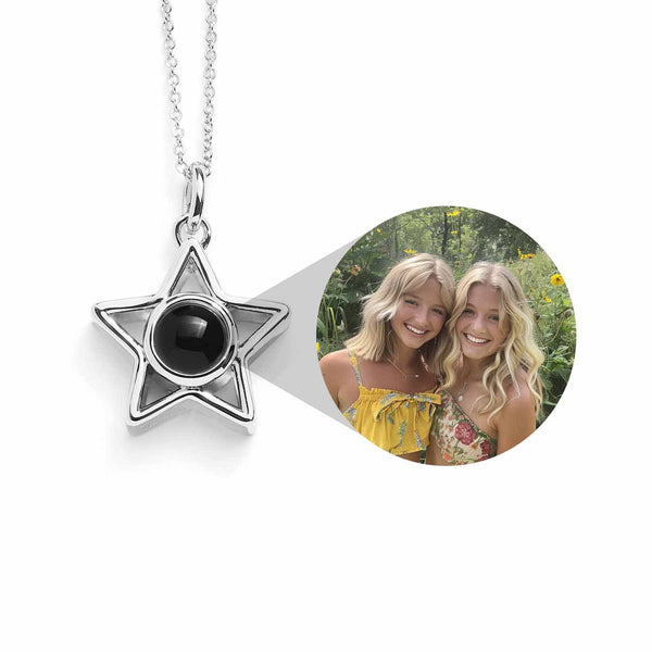 Unique Personalized Star Necklace for Special Moments - Wearing Felicity Personalized-Star-Necklace-Silver