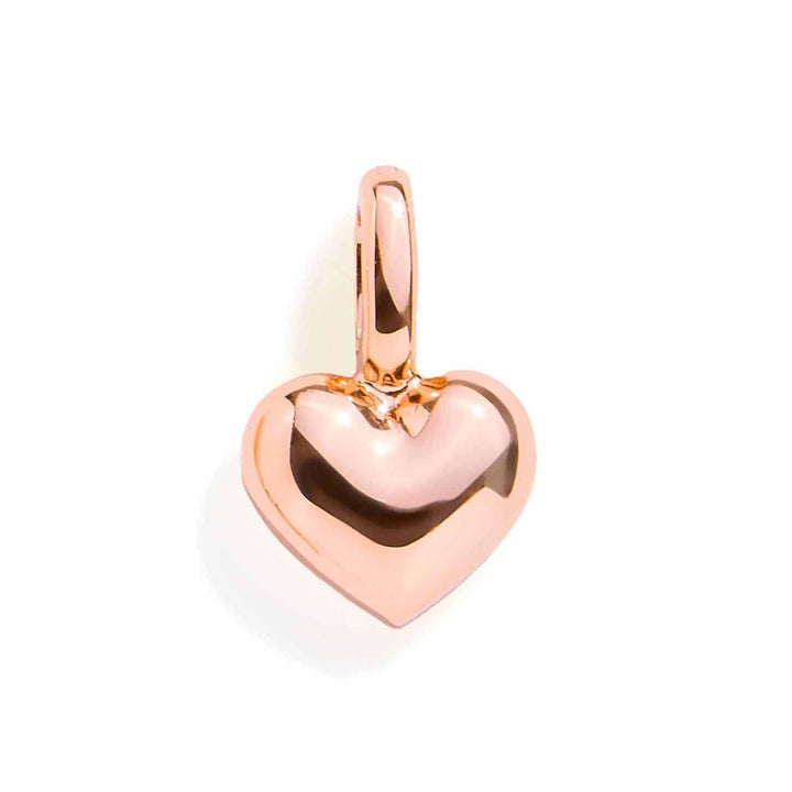 Puffy Heart Charm - Stylish Jewelry Accessory - Wearing Felicity Puffy-Heart-Charm-Rose-Gold