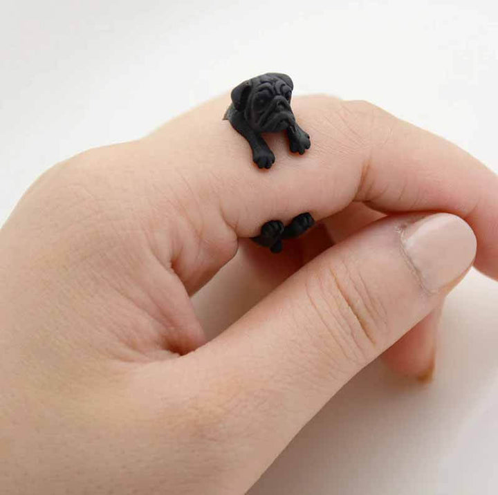 Pug Wrap Ring