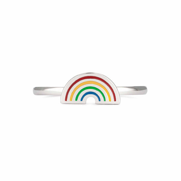 Stylish Handcrafted Rainbow Ring - Wearing Felicity Rainbow-Ring-01