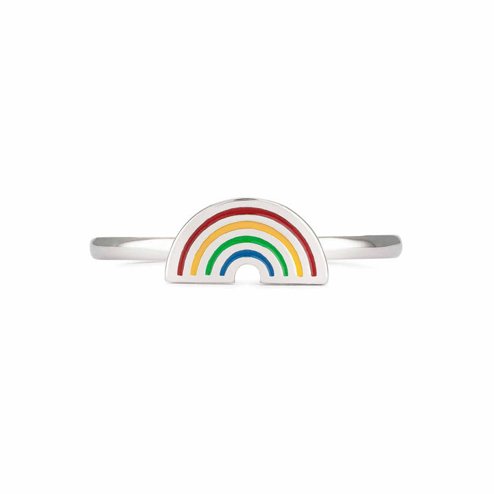 Stylish Handcrafted Rainbow Ring - Wearing Felicity Rainbow-Ring-01