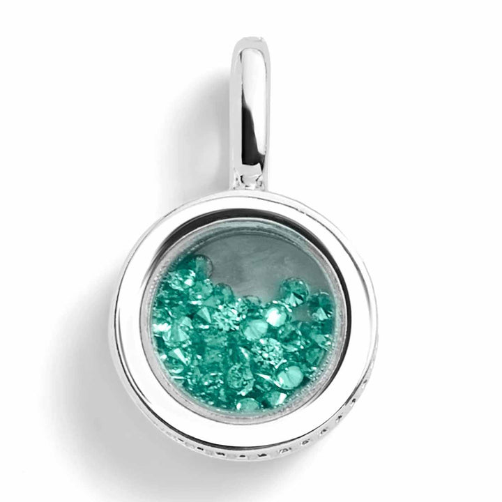 Shaky Birthstone Charm for Bracelets & Necklaces - Wearing Felicity Shaky-Birthstone-Charm-Emerald