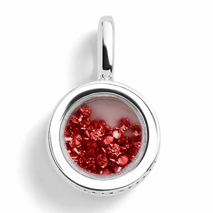 Shaky Birthstone Charm for Bracelets & Necklaces - Wearing Felicity Shaky-Birthstone-Charm-Garnet