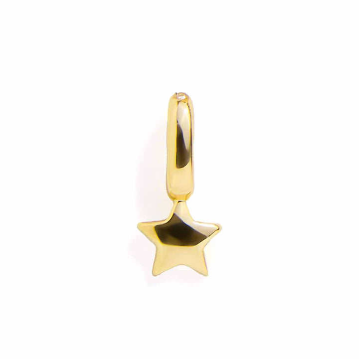 Star Charm - Celestial Jewelry Accessory in Gold & Silver - Wearing Felicity Star-Charm-Gold