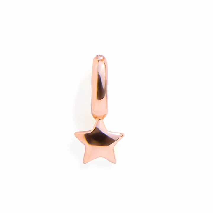 Star Charm - Celestial Jewelry Accessory in Gold & Silver - Wearing Felicity Star-Charm-Rose-Gold