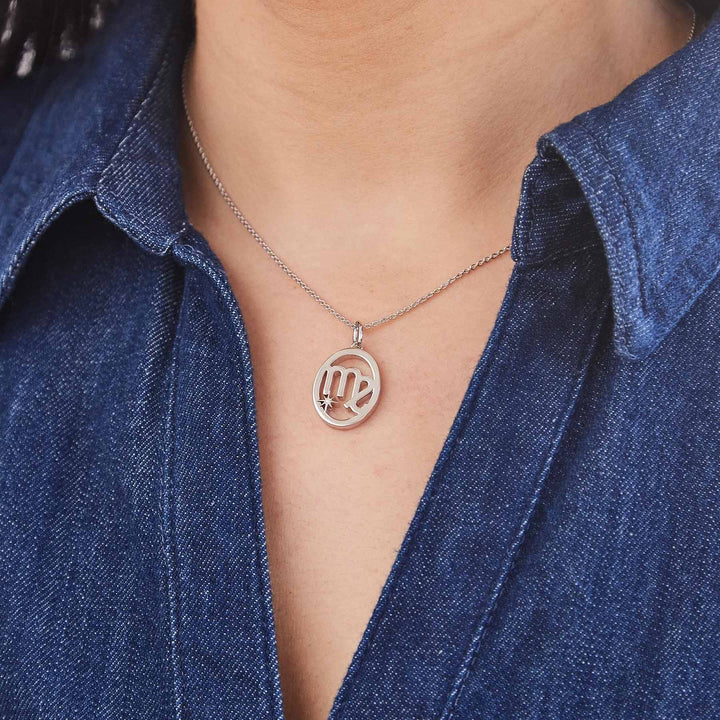 Elegant Zodiac Necklace - Personalized Jewelry - Wearing Felicity    
 Zodiac-Necklace-01 